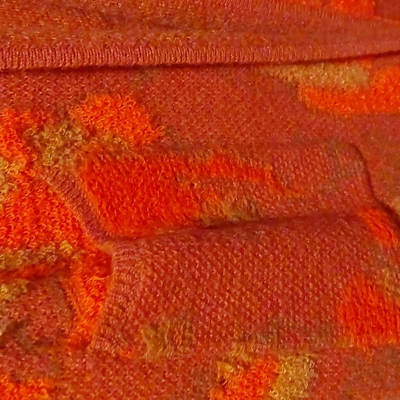 Anthropologie Orange and Yellow Textured Cardigan - Picture 3 of 7